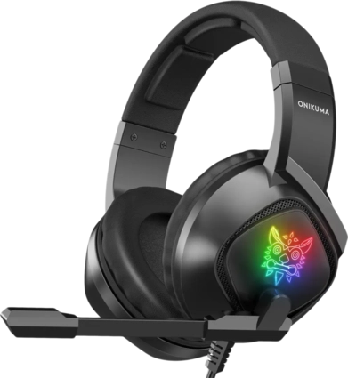 Onikuma K19 RGB Wired Gaming Headset - Black