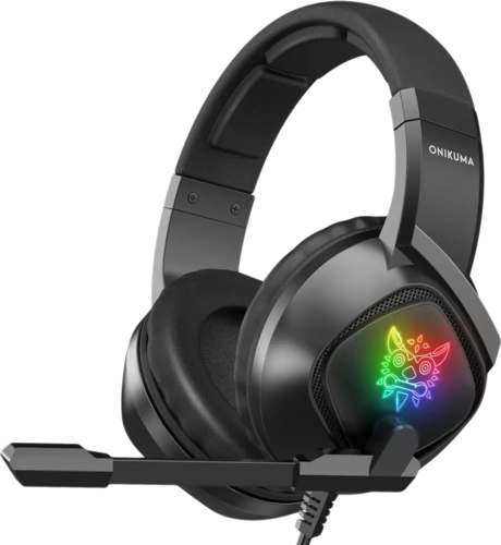 Onikuma K19 RGB Wired Gaming Headset - Black