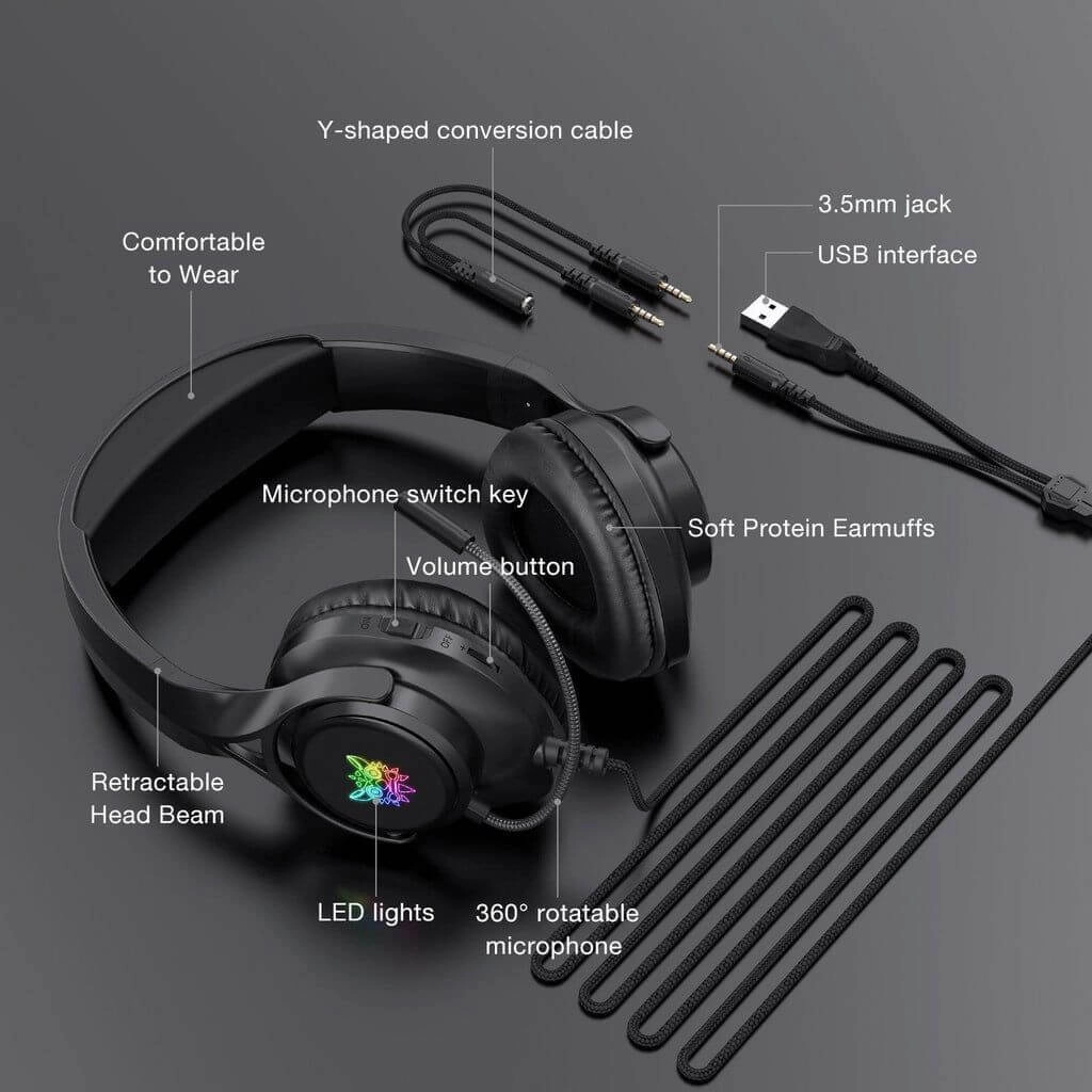 ONIKUMA X16 Wired RGB Gaming Headset  for sale in Egypt from Games2Egypt