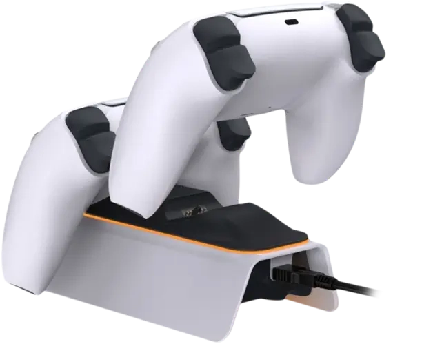 DOBE Dual Charging Dock for PS5 Controllers - White - Open Sealed  for sale in Egypt from Games2Egypt