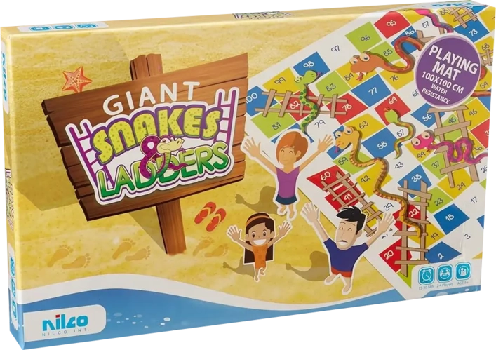 Nilco Giant Snakes and Ladders Board Game  for sale in Egypt from Games2Egypt