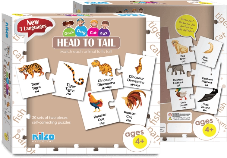 Nilco Head To Tail Card Game  for sale in Egypt from Games2Egypt