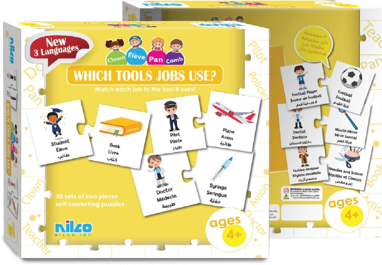 Nilco WHICH TOOLS JOBS USE? Card Game  for sale in Egypt from Games2Egypt