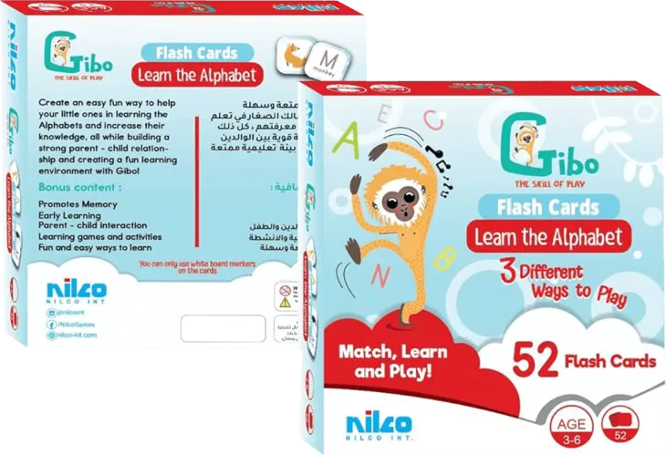 Nilco Gibo Flash Card Learn to Alphabet