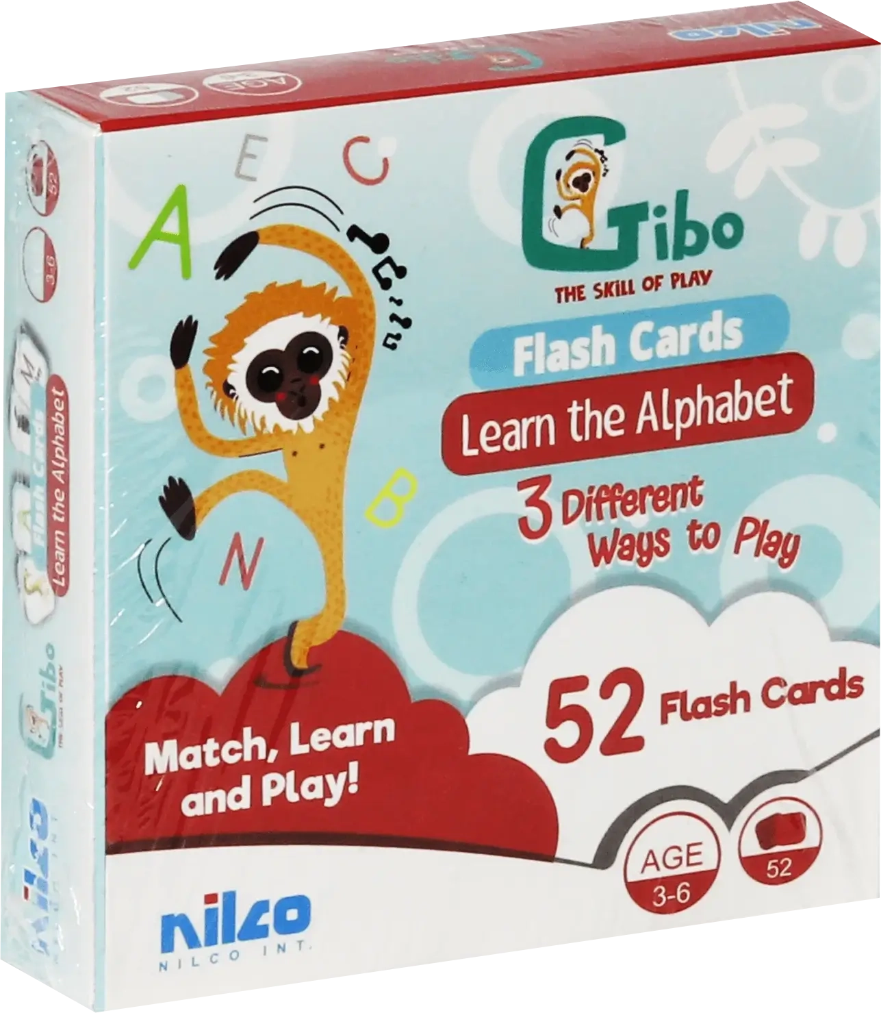 Nilco Gibo Flash Card Learn to Alphabet  for sale in Egypt from Games2Egypt