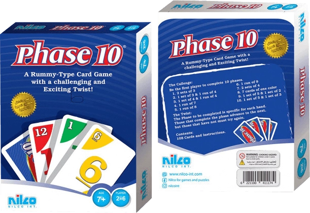 Nilco Phase 10 Travel Card Game  for sale in Egypt from Games2Egypt