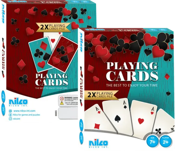 Nilco Playing Cards 2 Pack Travel Game