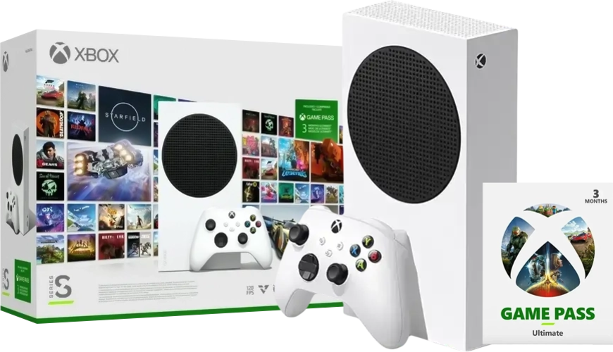 Xbox Series S Console Starter Bundle with 3 Months Game Pass Ultimate