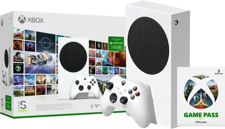 Xbox Series S Console Starter Bundle with 3 Months Game Pass Ultimate