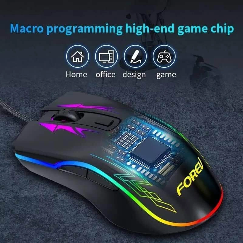 Forev FV-509 HighEnd Gaming Mouse - Black  for sale in Egypt from Games2Egypt