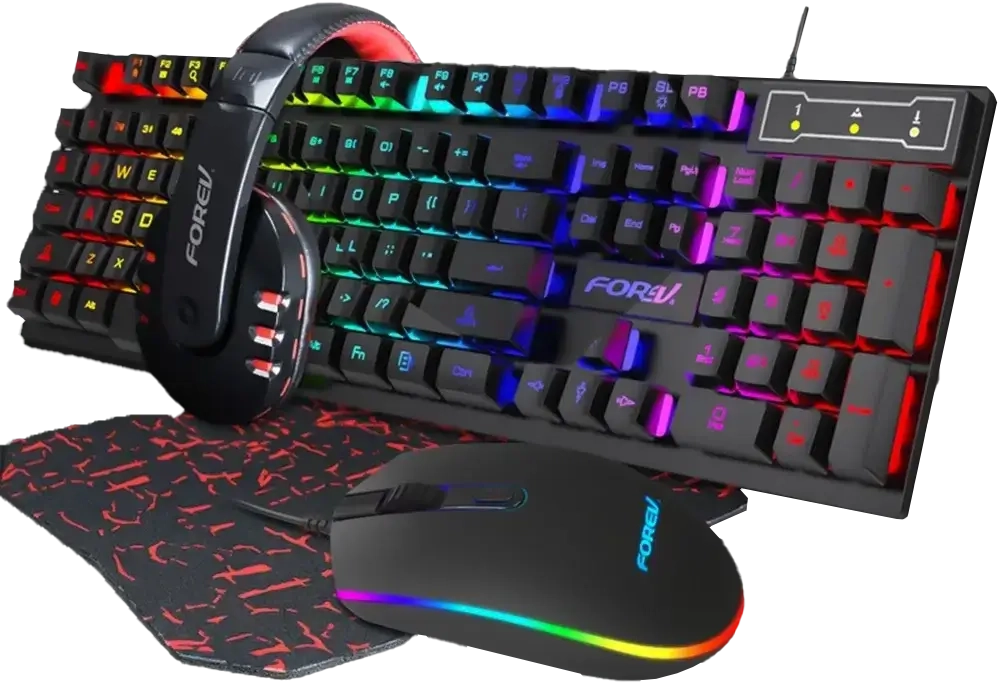 FOREV FV-Q809 Gaming (Keyboard + Mouse + Mouse Pad + Headset)  for sale in Egypt from Games2Egypt