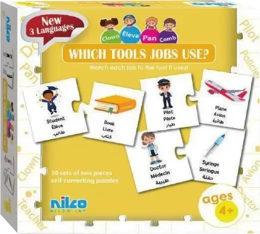 Nilco WHICH TOOLS JOBS USE? Card Game  for sale in Egypt from Games2Egypt