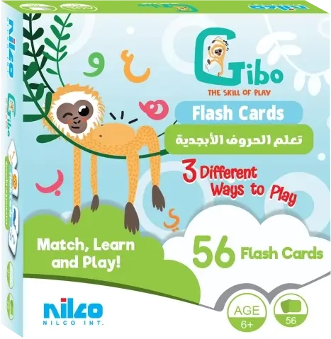 Nilco Gibo Flash Card Learn the Arabic Alphabet Game  for sale in Egypt from Games2Egypt