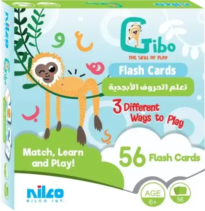 Nilco Gibo Flash Card Learn the Arabic Alphabet Game