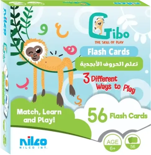 Nilco Gibo Flash Card Learn the Arabic Alphabet Game