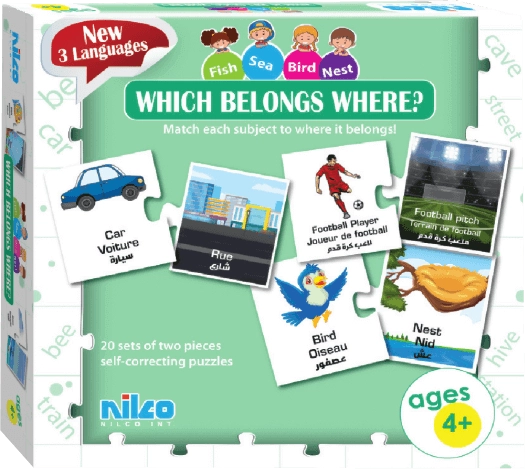 Nilco Which Belongs Where? Card Game  for sale in Egypt from Games2Egypt