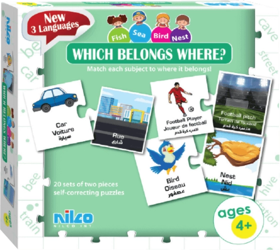 Nilco Which Belongs Where? Card Game