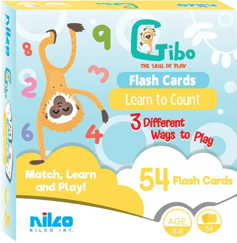 Nilco Gibo Flash Card Learn to Count Card Game  for sale in Egypt from Games2Egypt