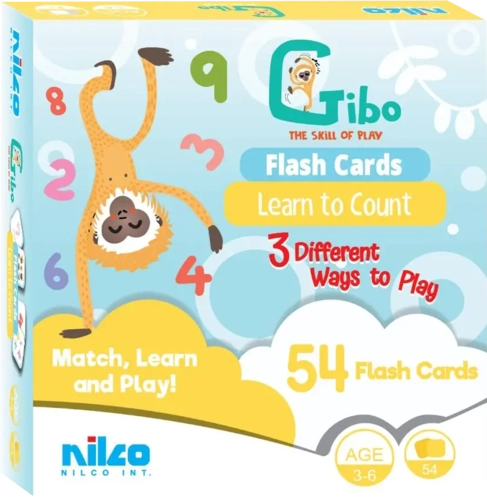 Nilco Gibo Flash Card Learn to Count Card Game  for sale in Egypt from Games2Egypt