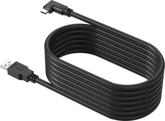 KIWI Design Link Cable USB A - Type C for Oculus Quest 2 VR Headset 16 FT (5m)