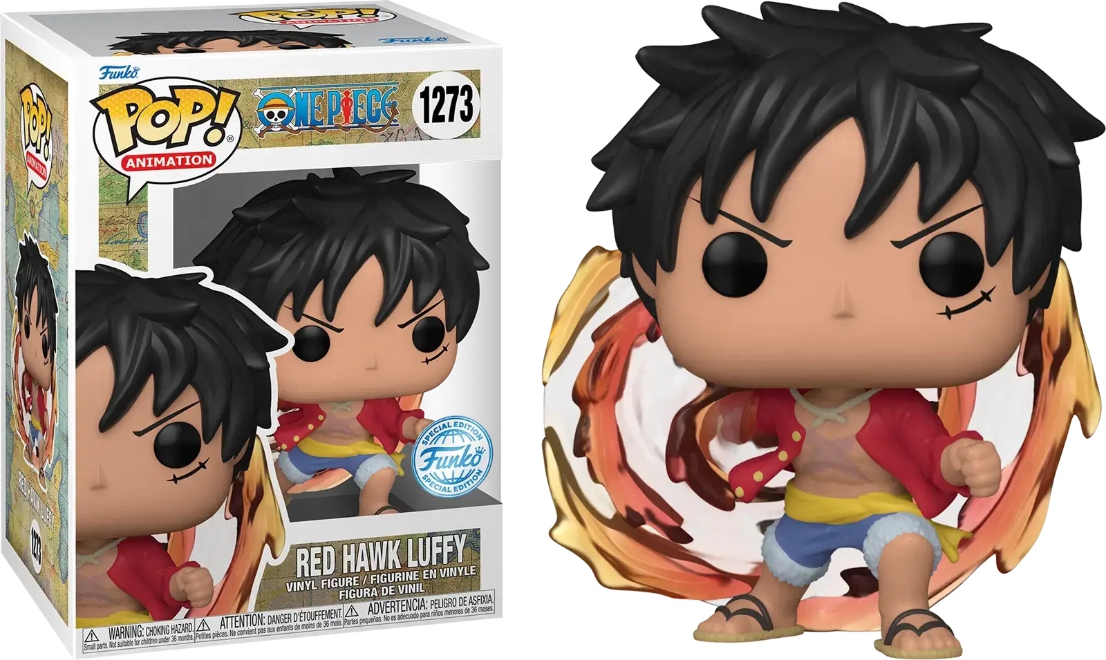 Funko Pop! Animation: One Piece - Red Hawk Luffy (Exc)  for sale in Egypt from Games2Egypt