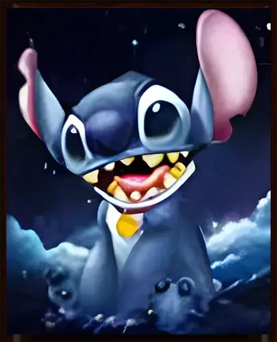 Stitch Cartoon 3D Poster  for sale in Egypt from Games2Egypt