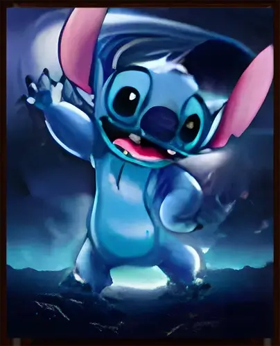 Stitch Cartoon 3D Poster  for sale in Egypt from Games2Egypt