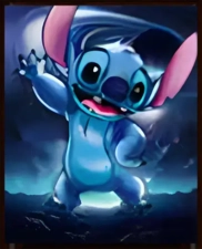 Stitch Cartoon 3D Poster (92785)