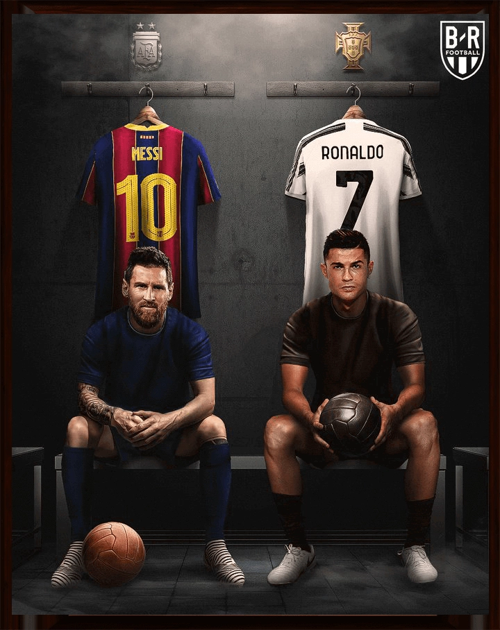 Messi and Ronaldo 3D Football Poster  for sale in Egypt from Games2Egypt