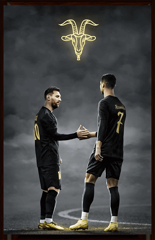 Messi and Ronaldo 3D Football Poster  for sale in Egypt from Games2Egypt