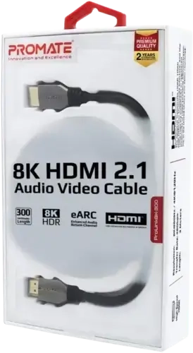 كابل 8K اتش دي ام اي HDMI من برومات - 3 متر - بدون ملصق