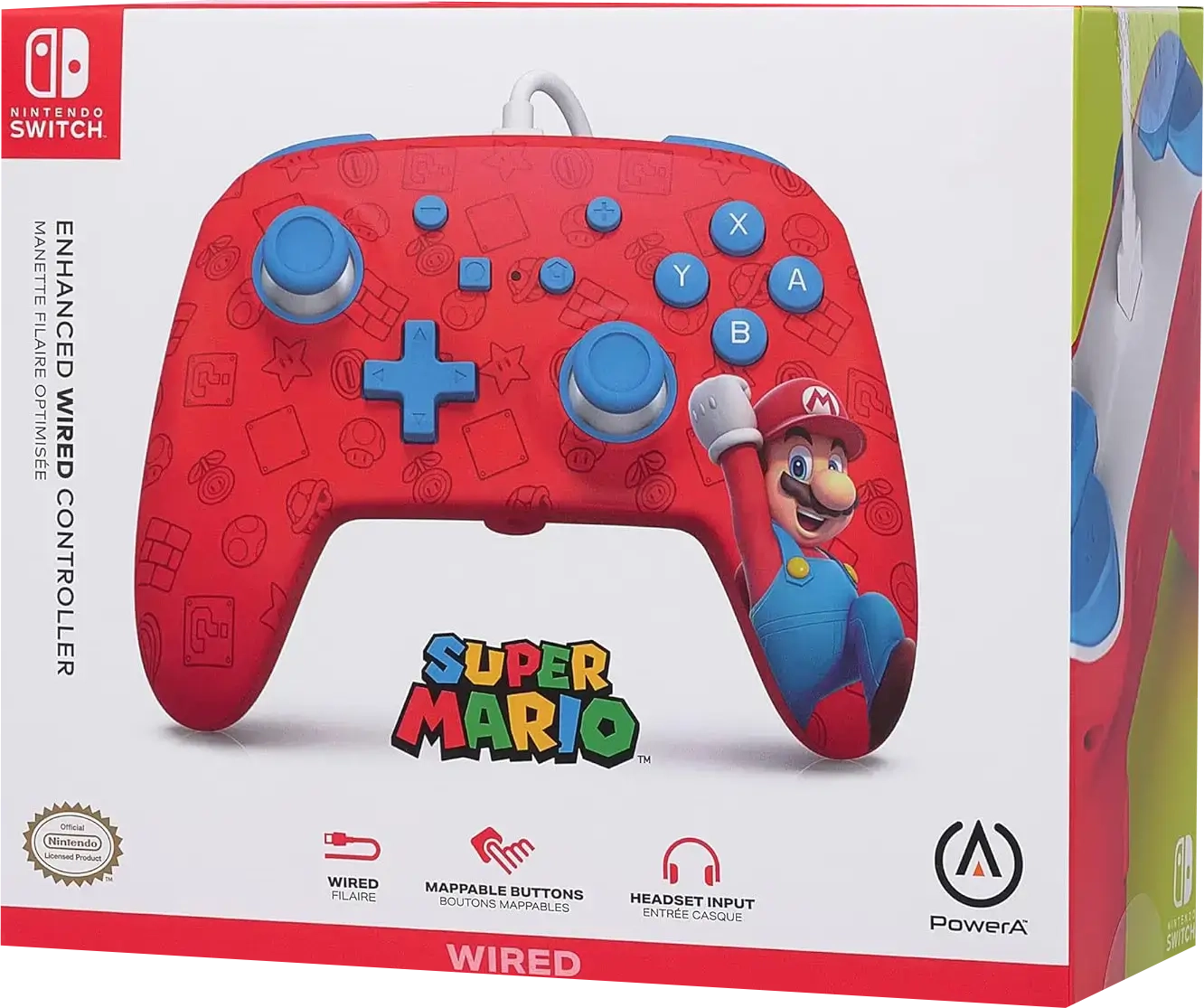 PowerA Enhanced Wired Controller for Nintendo Switch - Mario Woo-hoo - Open Sealed  for sale in Egypt from Games2Egypt