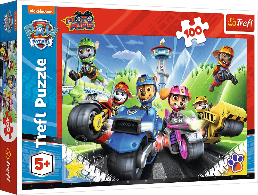 Trefl Paw Patrol On Motorbikes Jigsaw Puzzle - 100 Pcs  for sale in Egypt from Games2Egypt