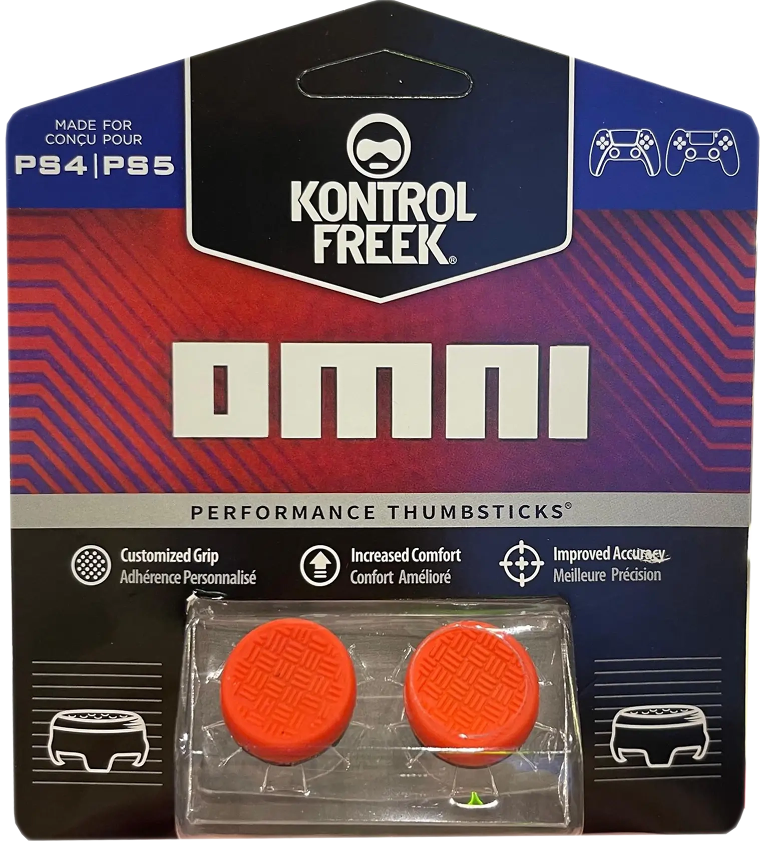 Omni Analog Freek and Grips for PS5 and PS4 - Orange  for sale in Egypt from Games2Egypt