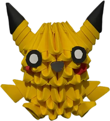 Origami Hand Made Anime Pokemon Action Figure - Pikachu