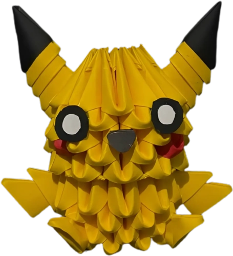 Origami Hand Made Anime Pokemon Action Figure - Pikachu