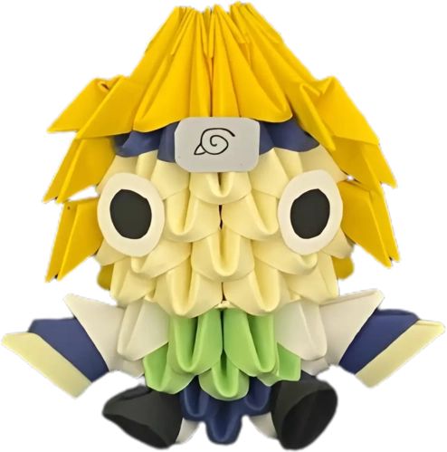 Origami Hand Made Anime Naruto Action Figure - Minato Namikaze