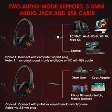 EKSA Air Joy PRO Wired Gaming Headset - Black  for sale in Egypt from Games2Egypt