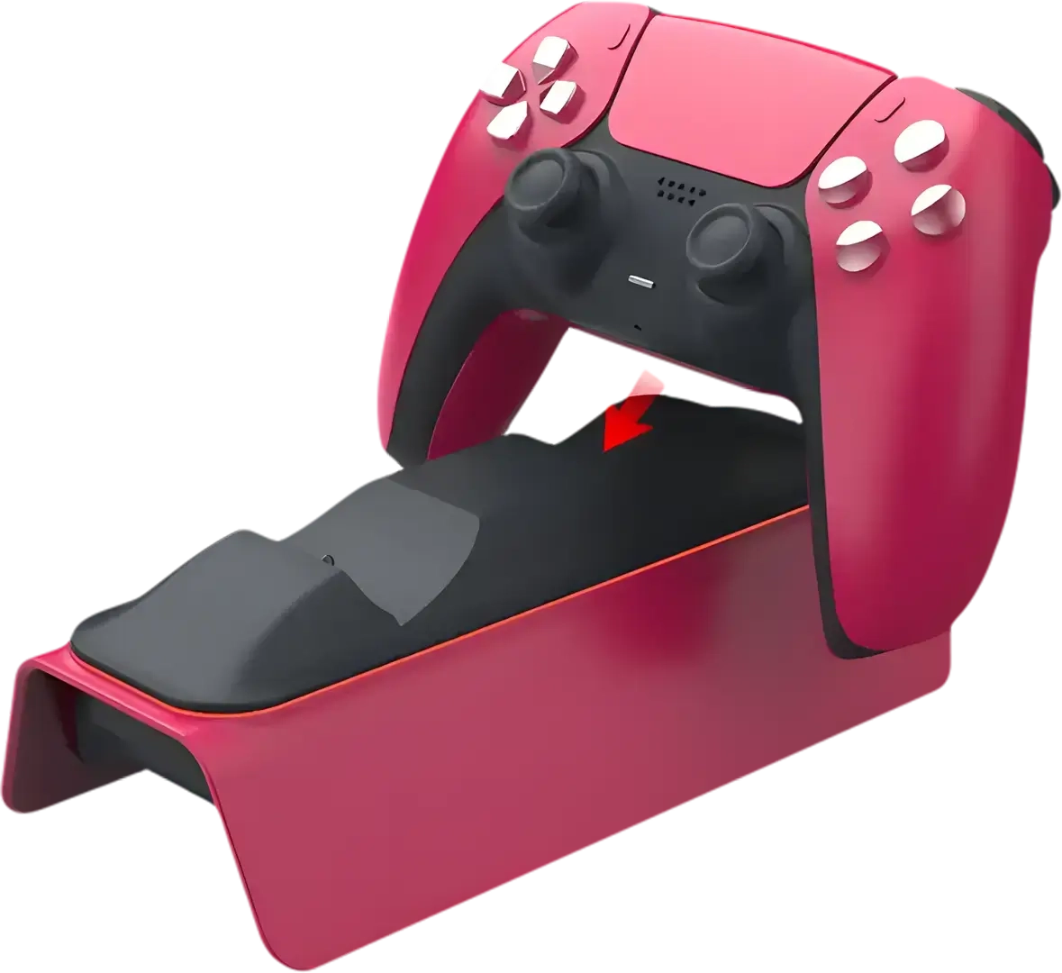 DOBE Dual Charging Dock for PS5 Controllers - Cosmic Red  for sale in Egypt from Games2Egypt