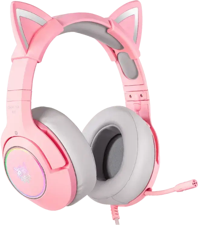 Onikuma K9 Wired RGB Gaming Headset for PC - Pink  for sale in Egypt from Games2Egypt