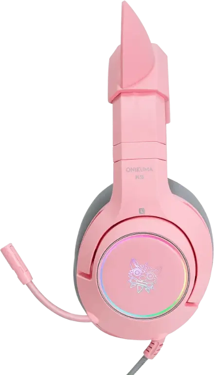 Onikuma K9 Wired RGB Gaming Headset for PC - Pink  for sale in Egypt from Games2Egypt