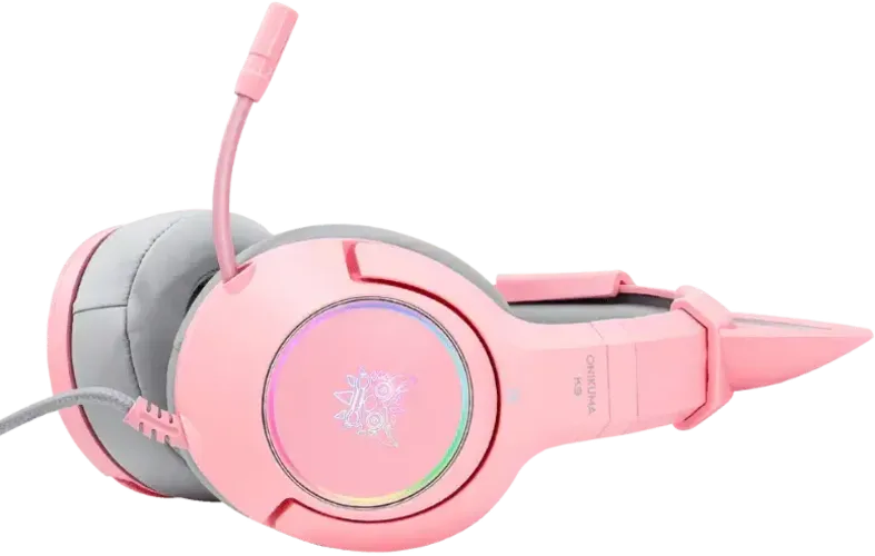 Onikuma K9 Wired RGB Gaming Headset - Pink - Open Sealed