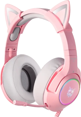 Onikuma K9 Wired RGB Gaming Headset - Pink - Open Sealed