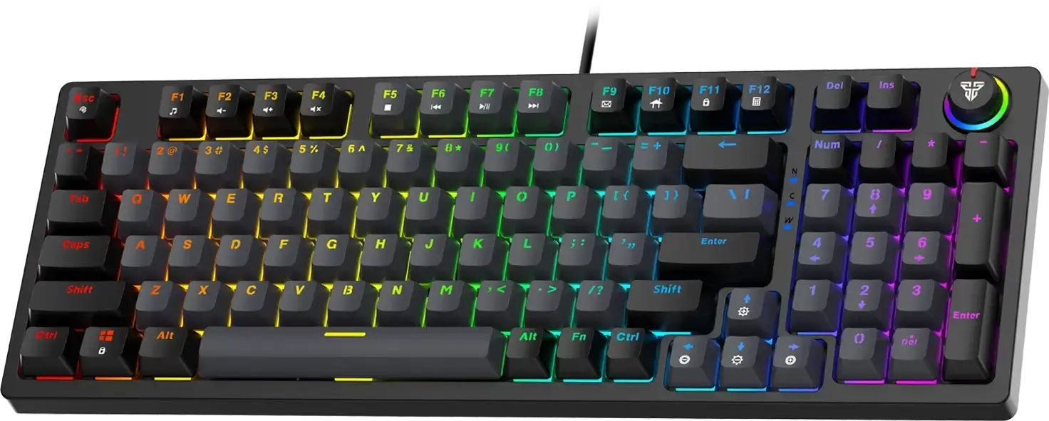 Fantech ATOM96 MK890 RGB Wired Mechanical Gaming Keyboard - Grey  for sale in Egypt from Games2Egypt