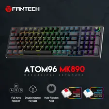 Fantech ATOM96 MK890 RGB Wired Mechanical Gaming Keyboard - Grey