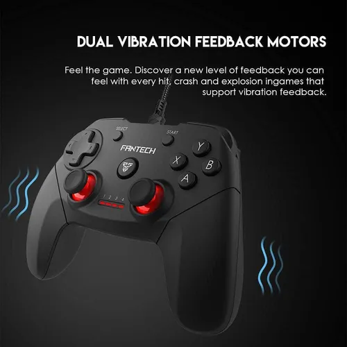 FANTECH Revolver GP12 Wired Gaming Controller - Black