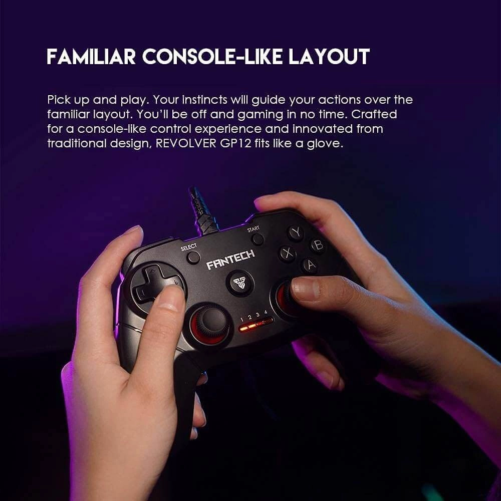 FANTECH Revolver GP12 Wired Gaming Controller - Black  for sale in Egypt from Games2Egypt