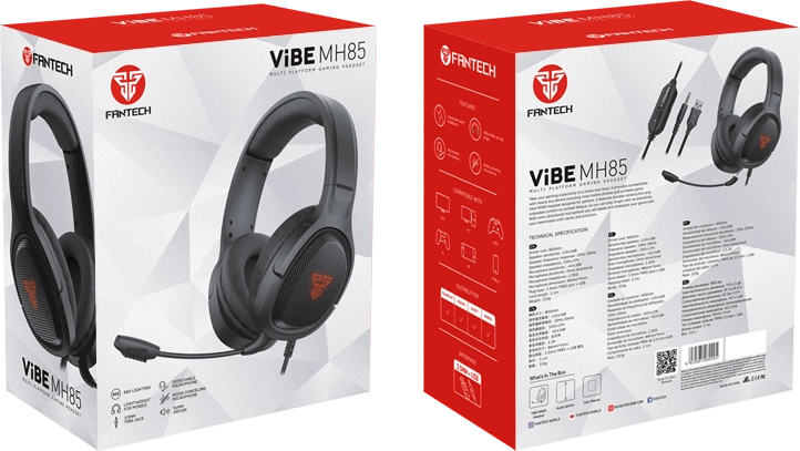 Fantech Vibe Mh85 Wired Gaming Headset - Black  for sale in Egypt from Games2Egypt