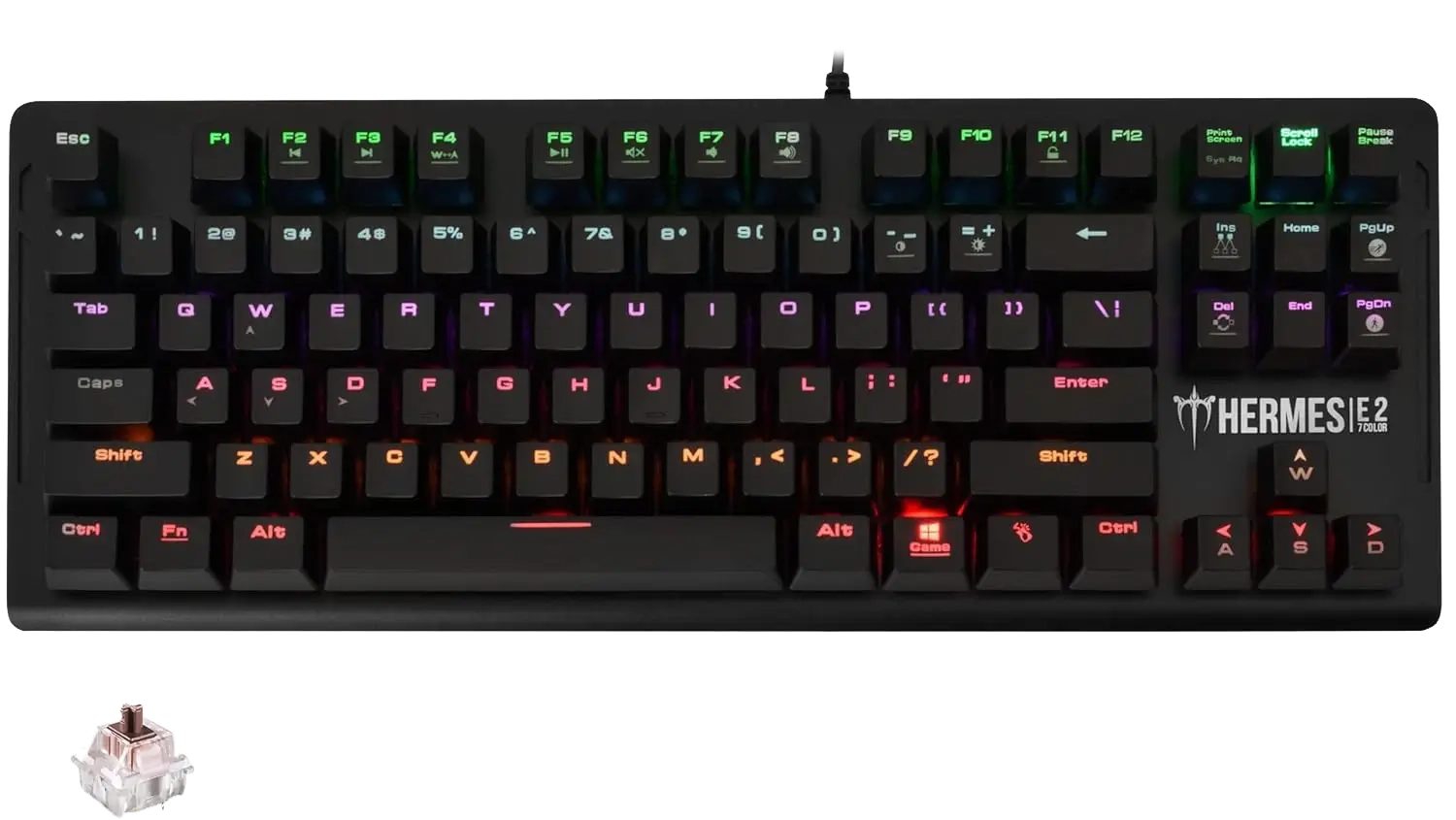 GAMDIAS HERMES E2 Gaming Mechanical Keyboard with Brown Switch  for sale in Egypt from Games2Egypt