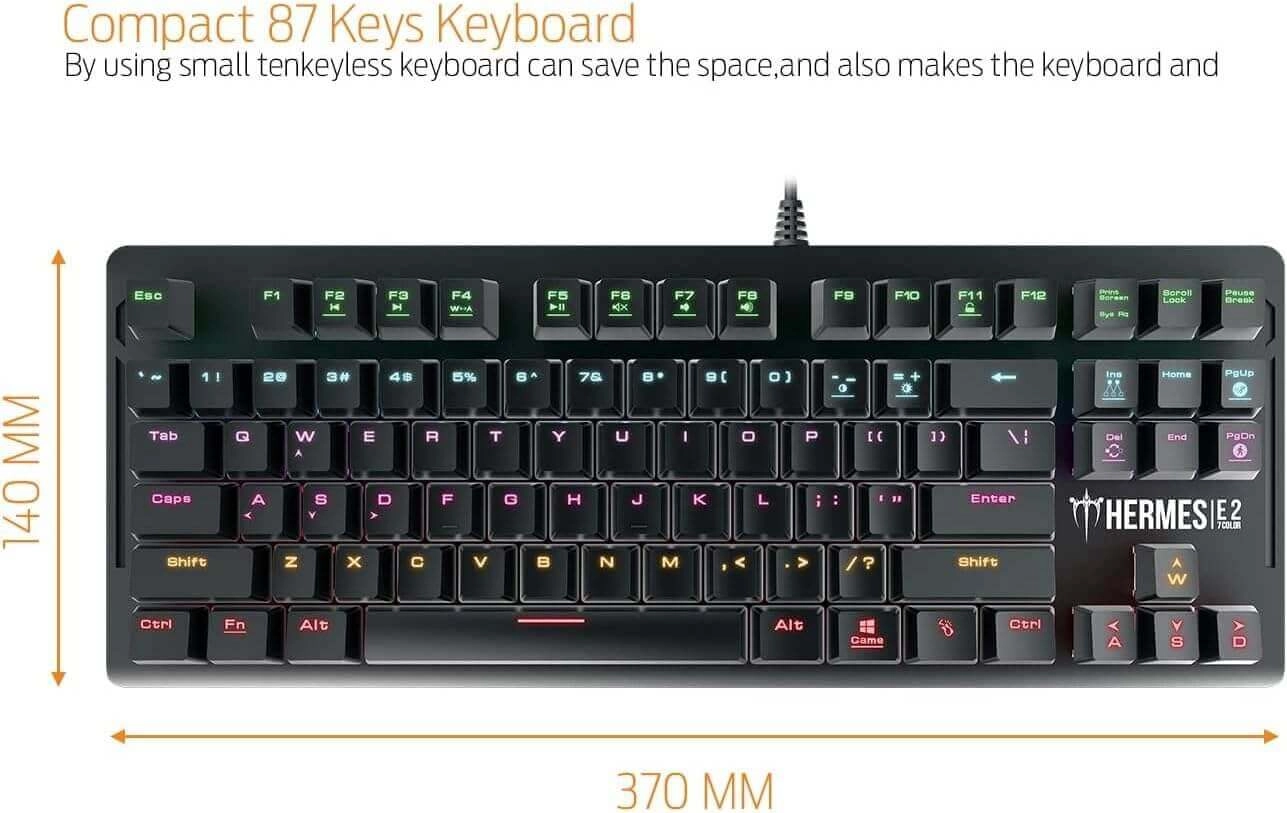 GAMDIAS HERMES E2 Gaming Mechanical Keyboard with Brown Switch  for sale in Egypt from Games2Egypt